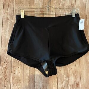 Old Navy NEW black swim bottoms size large new with tags swimsuit boy shorts